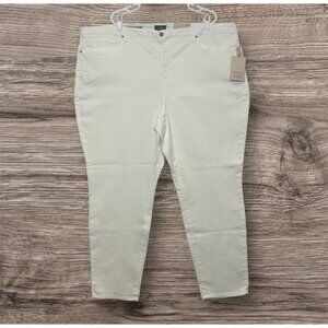 NYDJ Women’s Denim White Plus 26W Ami Skinny Jeans LiftXTuck Technology NWT